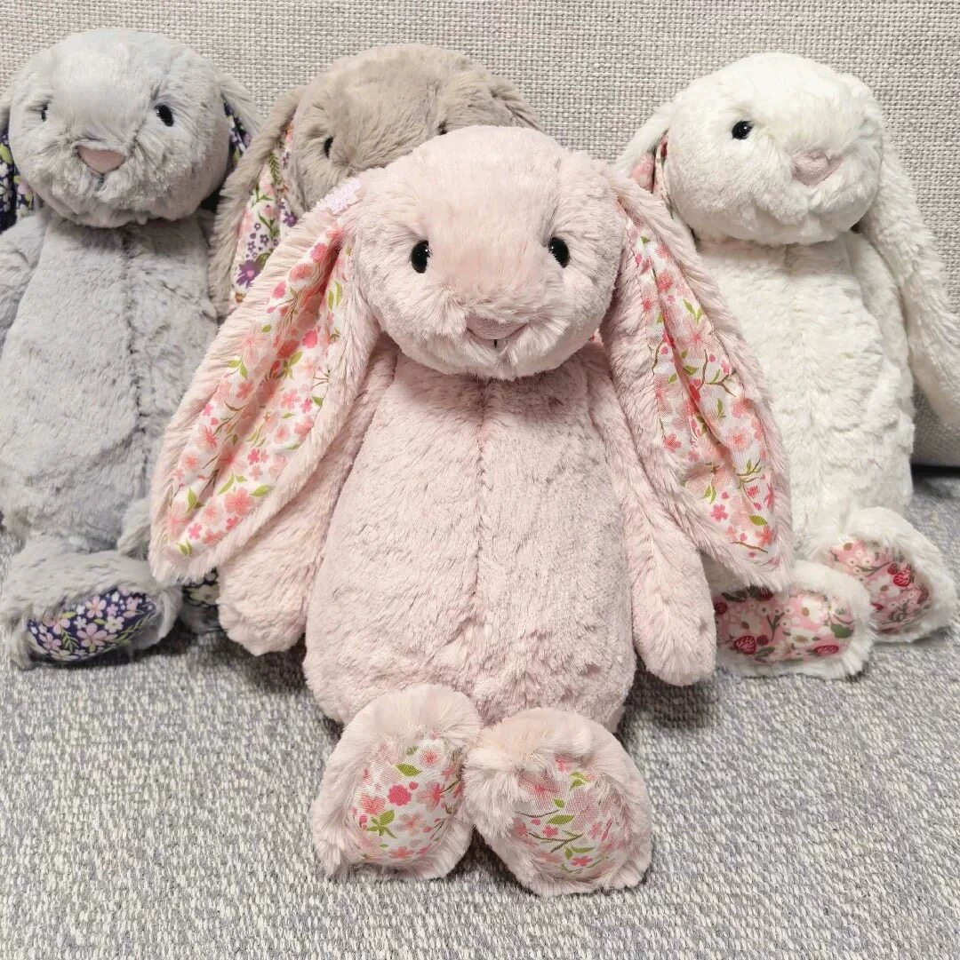 英国jellycat碎花耳邦尼兔毛绒玩具玩偶安抚公仔送朋友送情人礼物