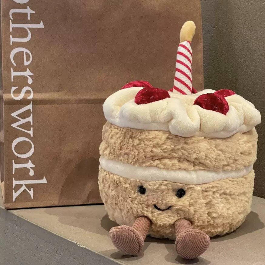 英国jellycat趣味生日蛋糕公仔安抚娃娃玩偶生日情人节礼物送朋友