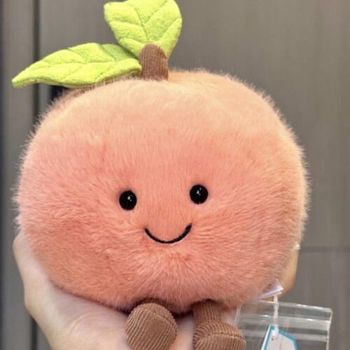 英国jellycat趣味双叶桃子水蜜桃水果安抚毛绒玩具玩偶公仔送礼物