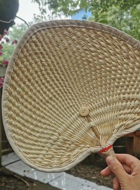 手工包边蒲扇粽叶编织