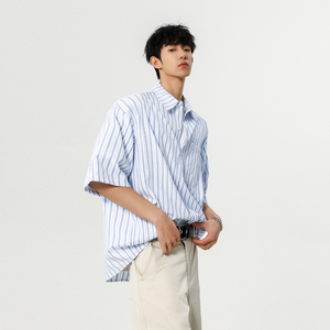 夏季韩版男生宽松休闲短袖衬衫A430-CS309-P38图片
