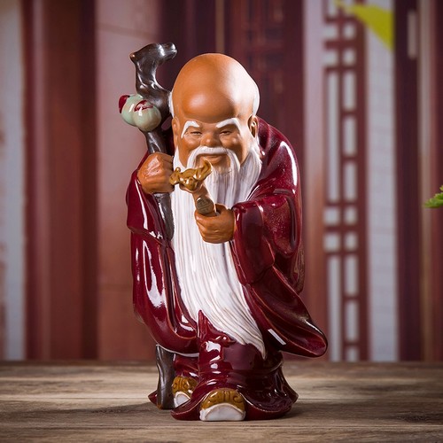 佛山中式风长辈陶瓷得福寿星公