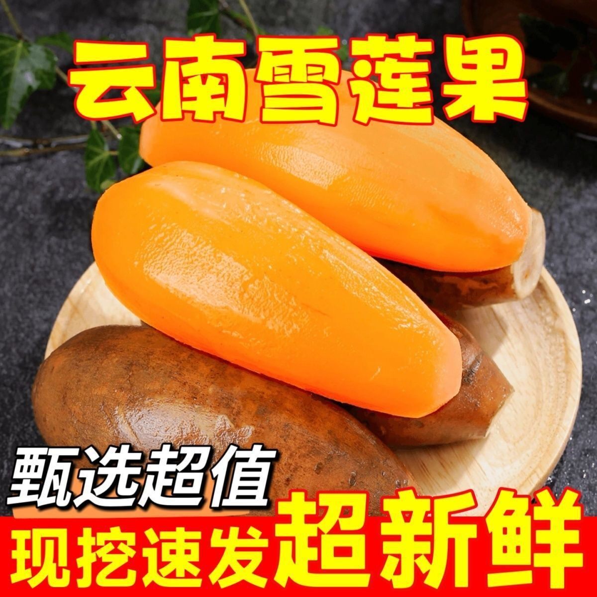 现挖整箱新鲜正宗雪莲果特级