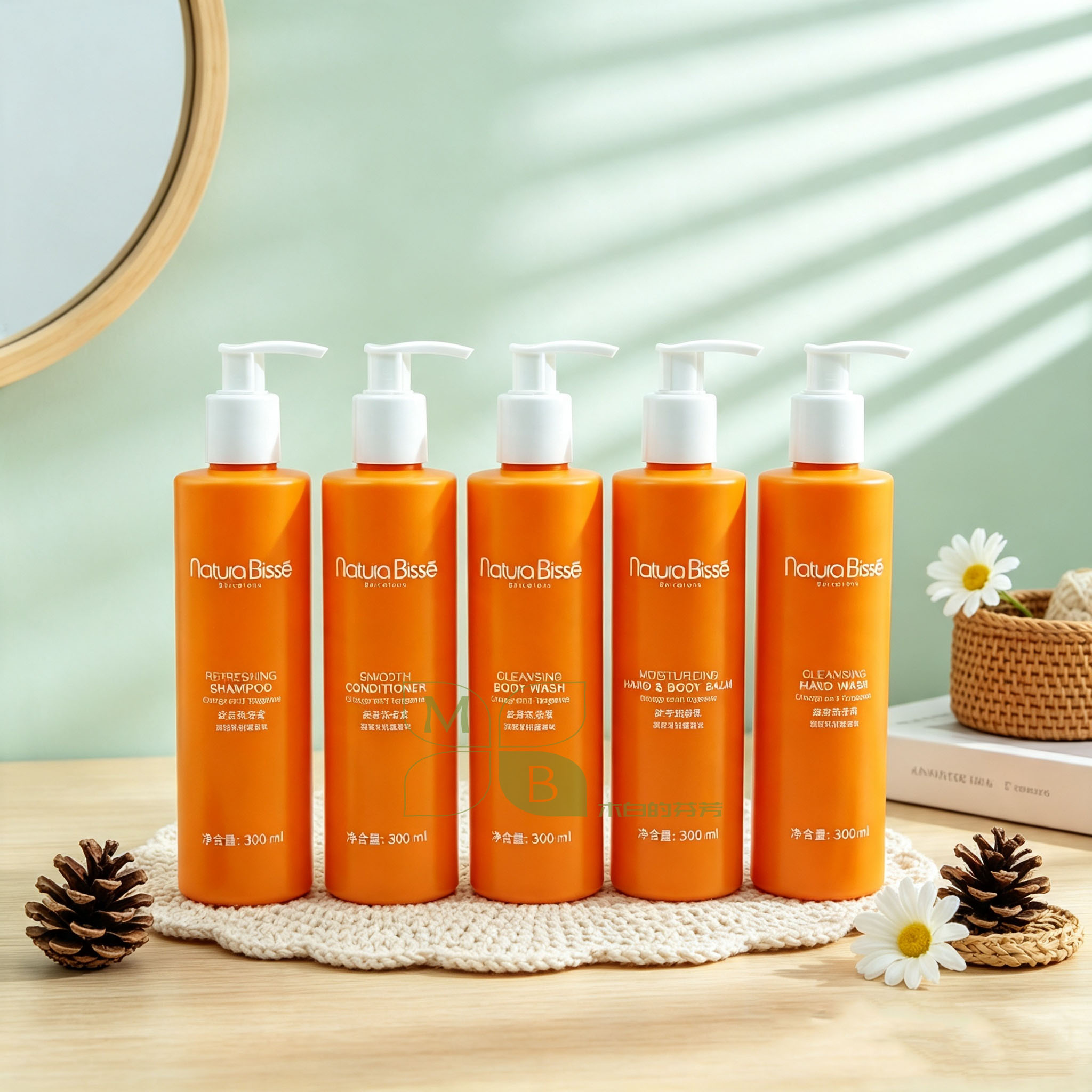 悦碧施NATURA BISSE甜橙柑橘香洗发护发沐浴露润肤乳洗手液300ml