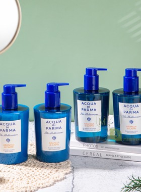 帕尔马之水蓝色地中海香橙香 清爽洗发水护发素沐浴露润肤乳300ml