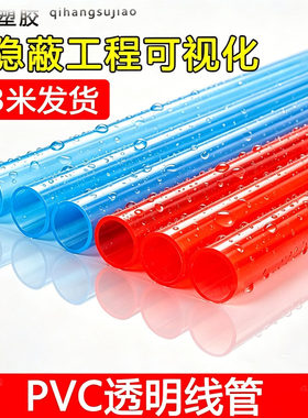 PVC205型红蓝透明线管4分