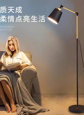 北欧ins风落地灯客厅卧室儿童房创意灯现代简约沙发钢琴立式台灯