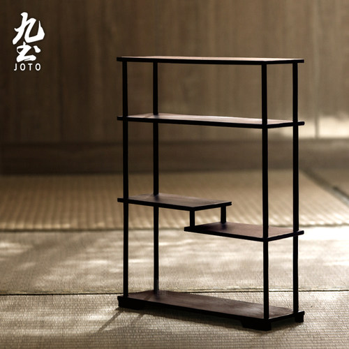 中式风鸡翅木多宝阁简约展示架