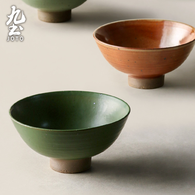 九土复古大汤面碗面碗粗陶拉面碗家用泡面碗吃汤碗沙拉碗中式陶碗