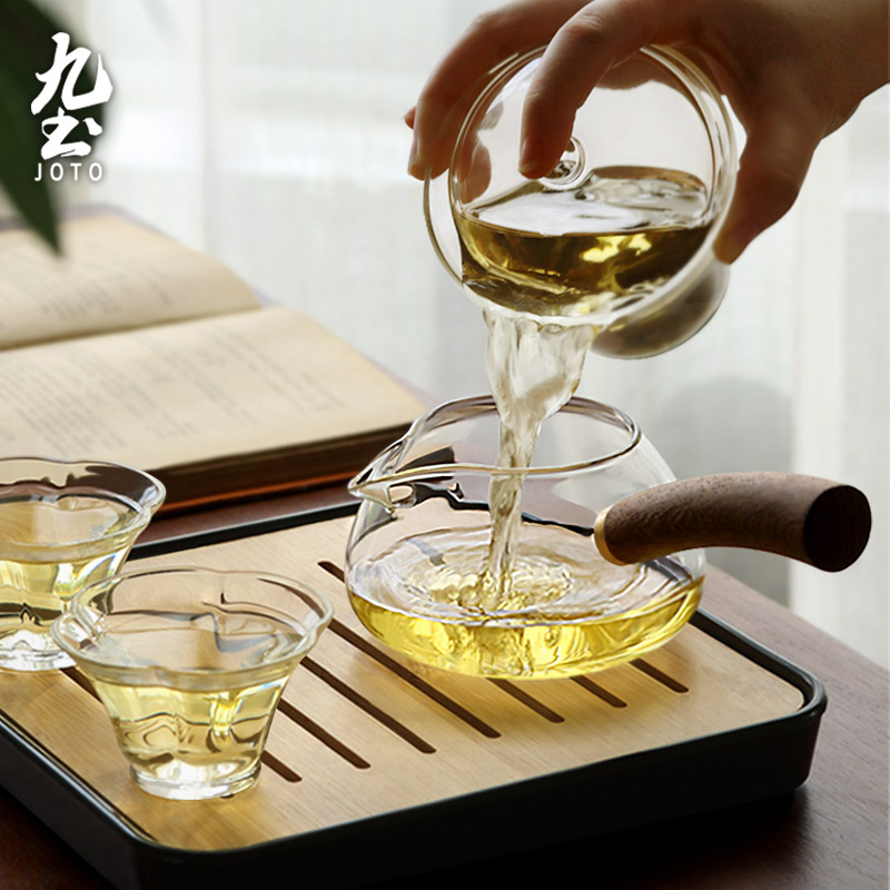 九土耐热玻璃公道杯日式茶杯木把手侧把公杯分茶器茶海茶具配件,餐饮具,公道杯,淘宝优惠券,粉丝福利购,淘宝优惠卷