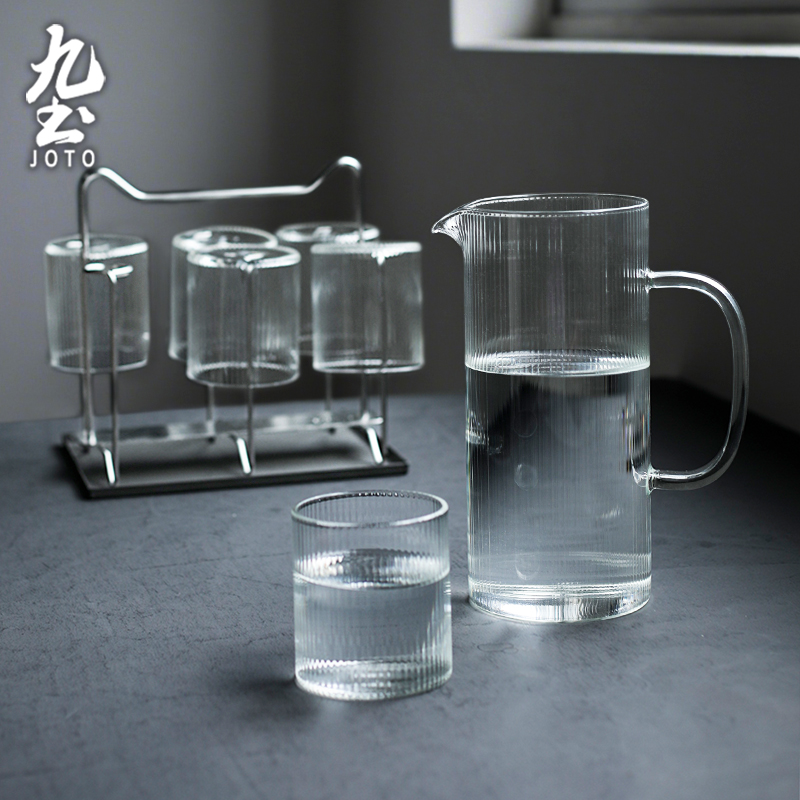 九土耐温玻璃极简风格凉水开水壶