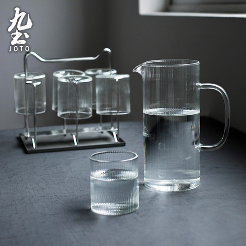 九土耐温玻璃极简风格凉水开水壶