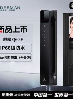 德施曼麒麟Q60F 3D人脸识别哨兵猫眼智能锁指纹锁家用防盗门锁