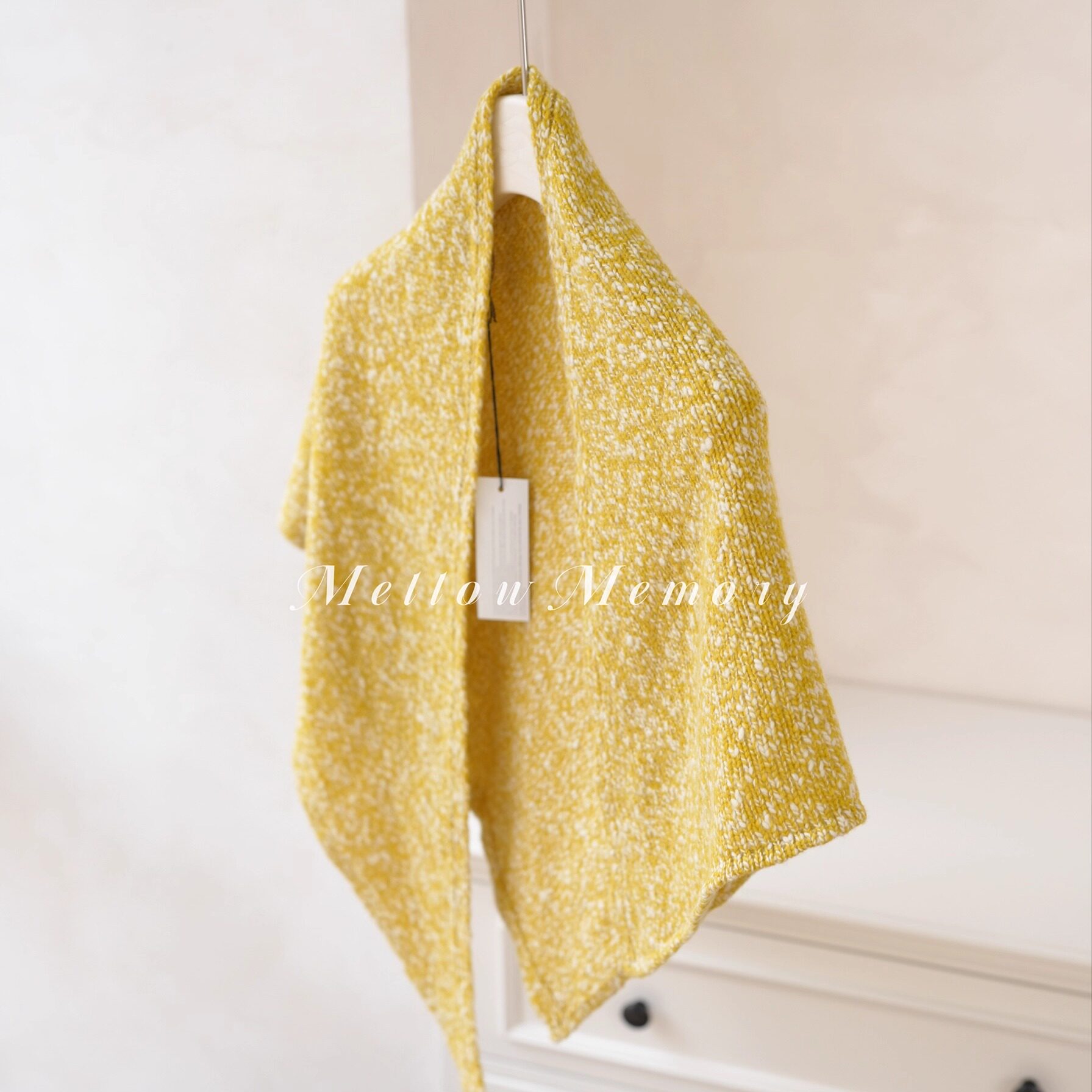 英国邓肯羊仔毛花纱三角披肩围巾