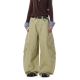 MRNEARLY美式 潮 男女宽松廓形弯刀长裤 复古工装 风大口袋阔腿裤