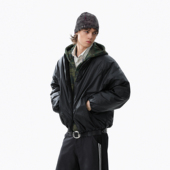 MRNEARLY美式 派克服潮牌男 工装 复古保暖简约棉衣冬季 新款