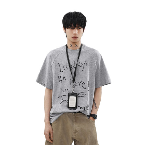 MRNEARLY美式复古短袖T恤