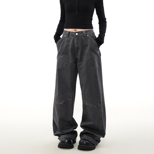 MRNEARLY美式复古多口袋工装裤