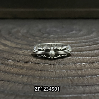 花魁情侣925纯银欧美十字戒指