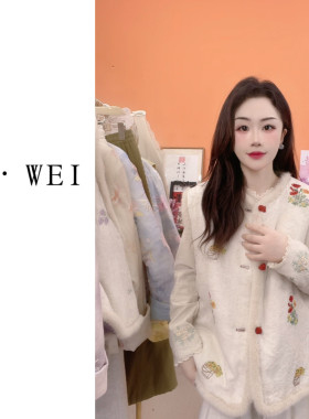 苏维原创国风重工刺绣女士百搭显瘦气质无袖马甲55307