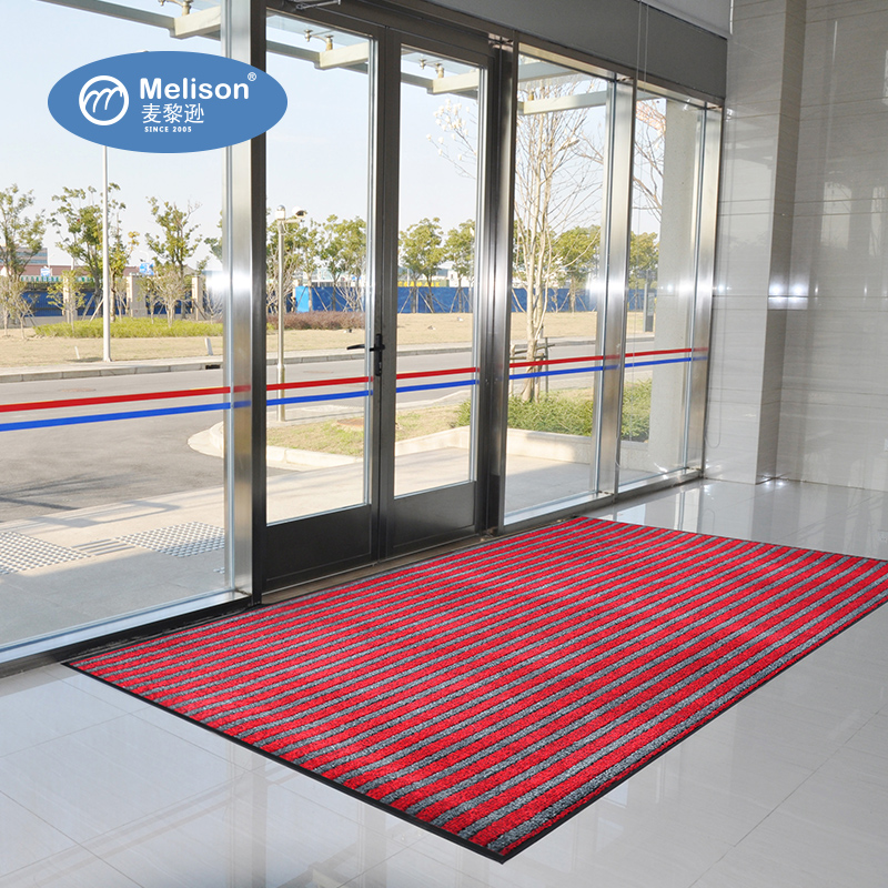 条纹入户门厅吸水除尘定制地垫