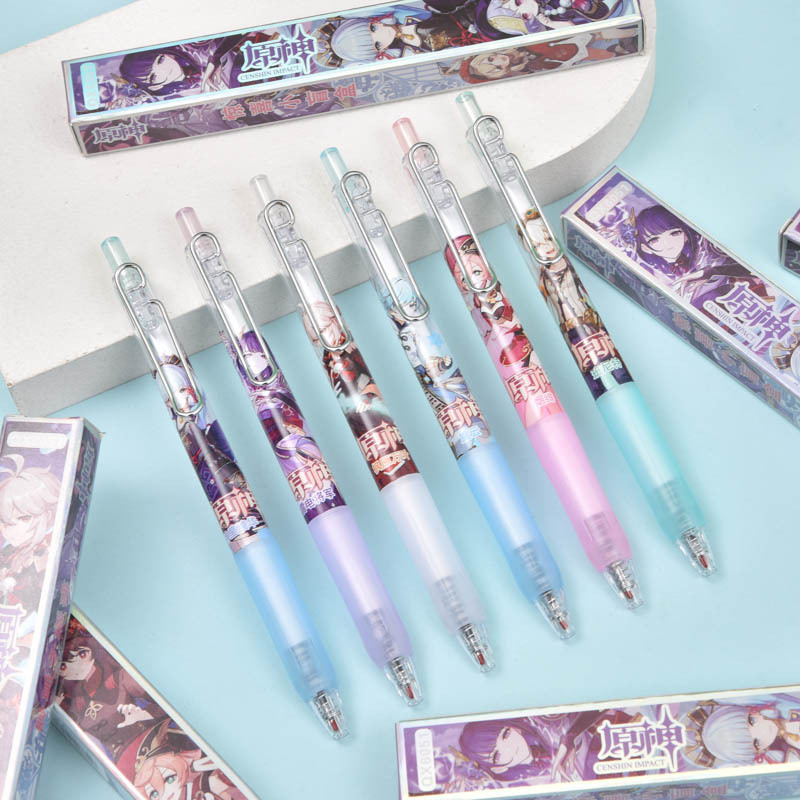 原神0.5黑色限定水笔盲盒笔速干