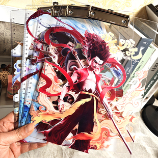 亚克力夹板哪吒透明板夹敖丙A4文件夹写字板考试加厚书写垫板包邮