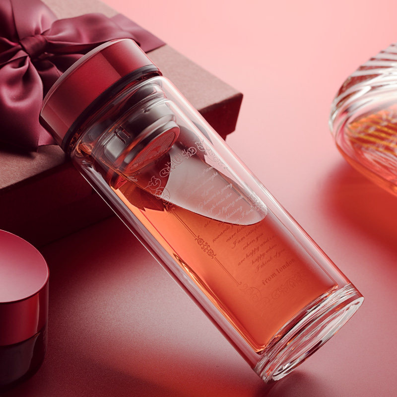 double-deck thickening Glass sub- heat insulation filter Tea cup Portable Readily Water cup vacuum cup customized logoin the Tableware , Cup/Cups/Kettle , Glass  category - from Buy2taobao.com to provide professional Taobao agent buy service