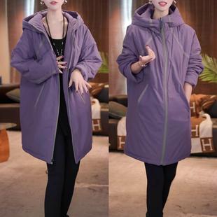气质双面穿连帽棉服外套 休闲显瘦加厚保暖棉衣秋冬季 已出货 时尚