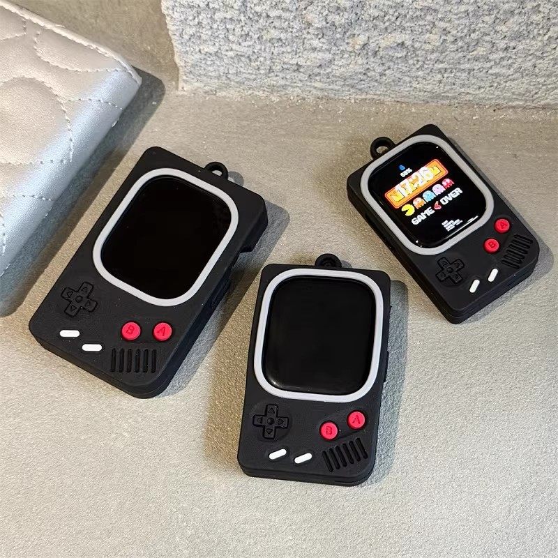 复古游戏机适用applewatchultra3苹果手表保护套s10/9硅胶4567se3