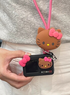 日韩凯蒂猫适用大疆action 6代运动相机壳3/4/5pro保护套镜头盖女