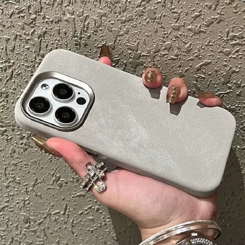 高级法兰绒皮纹适用iPhone15pro苹果13手机壳14ProMax新款magsafe磁吸12男女13pro防摔14全包16pm防摔套17pro