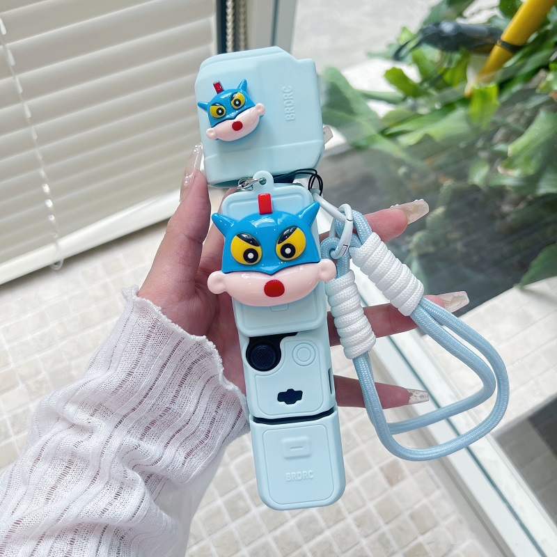 网红超人蜡笔小新适用大疆pocket3硅胶套保护壳口袋云台运动配件