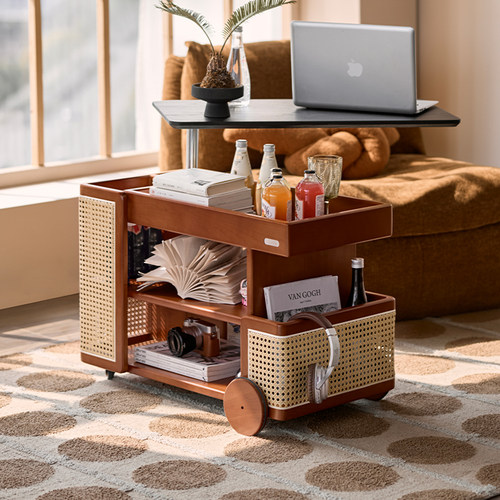 色格中古风巴士升降旋转边几