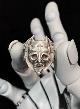 奇妙冒险吉良吉影JOJO杀手皇后枯萎穿心攻击戒指对戒巴纳指环调节