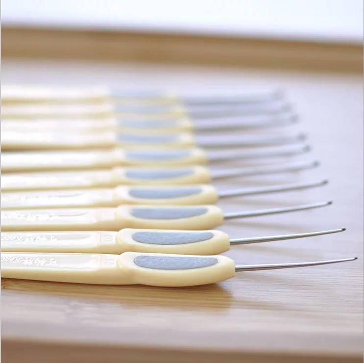 小燕钩织小屋 可钩牌 防滑手柄潮州前陇钩针  正宗钩针 不锈钢