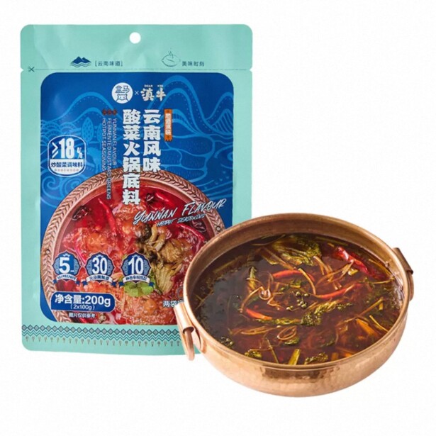 盒马x滇牛 云南风味酸菜火锅底料200g