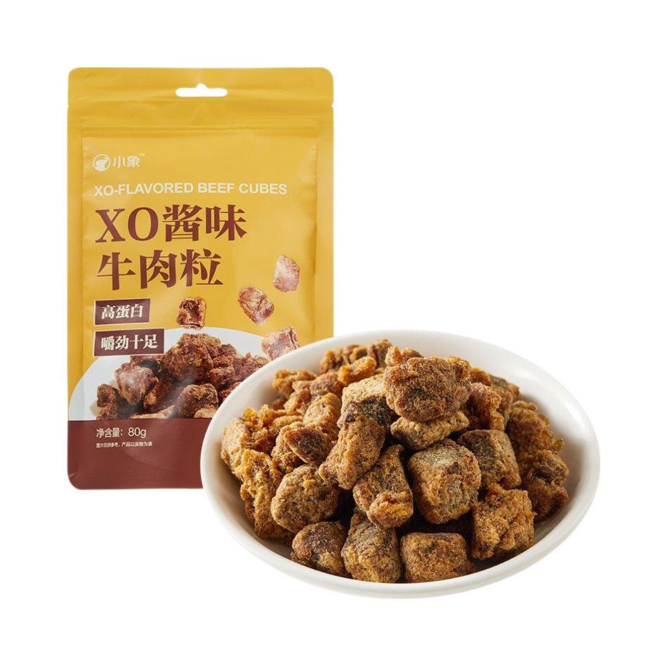 小象超市长沙代购小象XO酱味牛肉粒80g（内含6-9小袋）