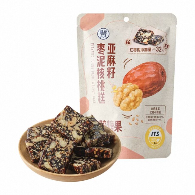 盒马代购亚麻籽枣泥核桃糕180g