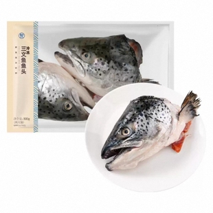 盒马 开片去腮三文鱼头800g(2个)