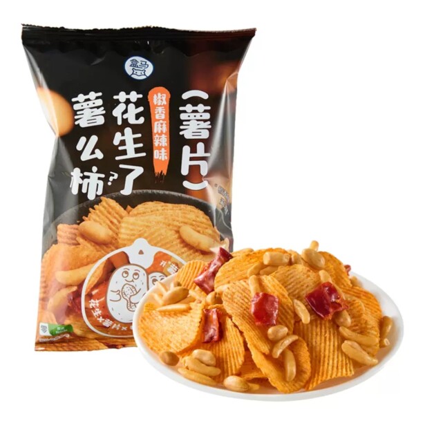 盒马代购花生了薯么柿(薯片)椒香麻辣味150g