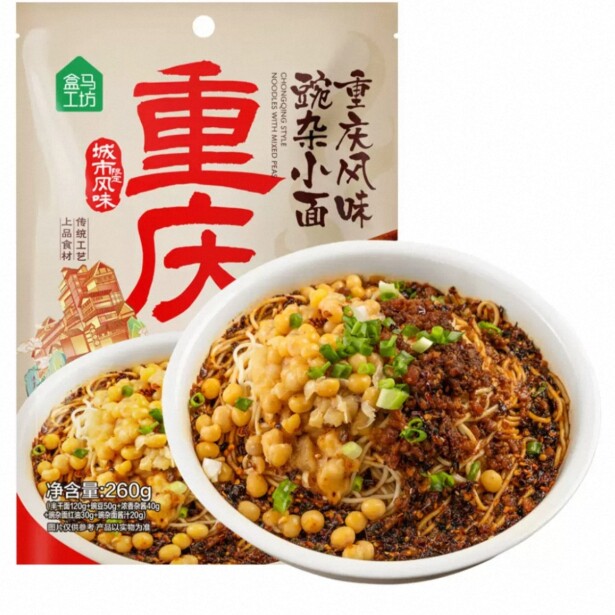 盒马工坊 重庆风味豌杂小面260g