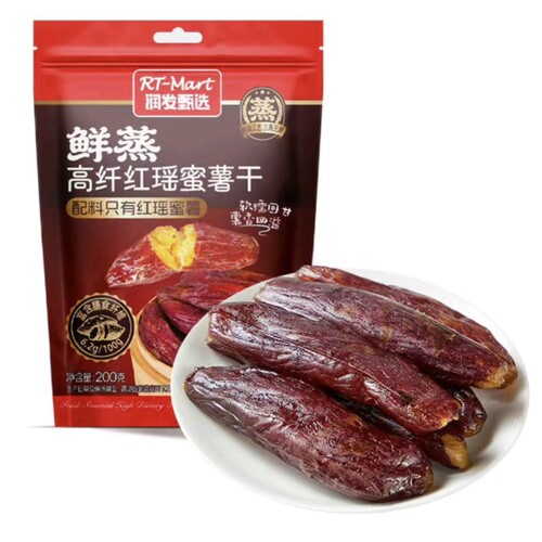 大润发代购RT-Mart鲜蒸高纤红瑶蜜薯干200g