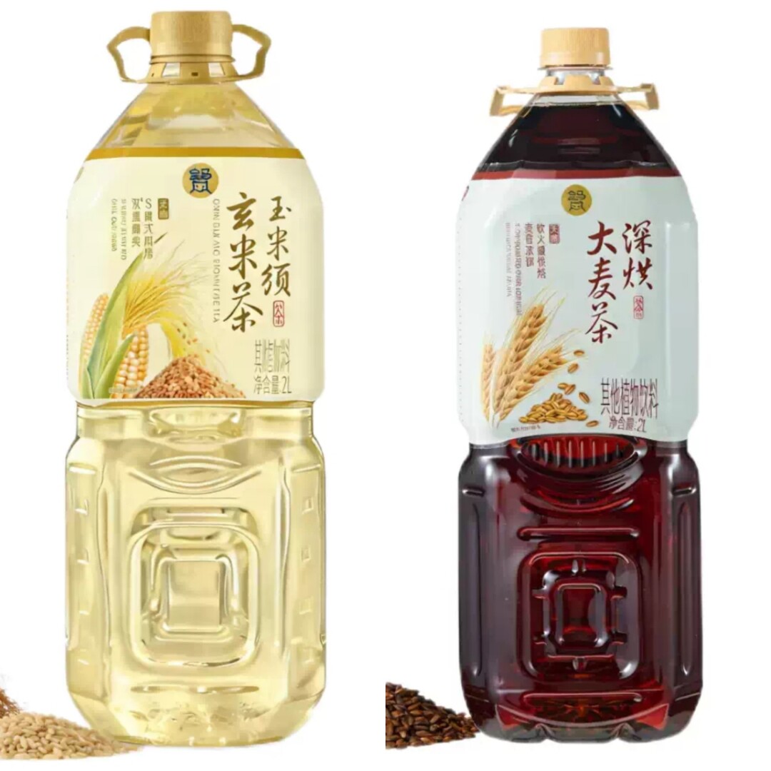 盒马代购玉米须玄米茶无糖2L 深烘大麦茶无糖2L