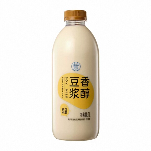 盒马12度浓醇豆浆低糖甜豆浆1L 香醇豆浆1L
