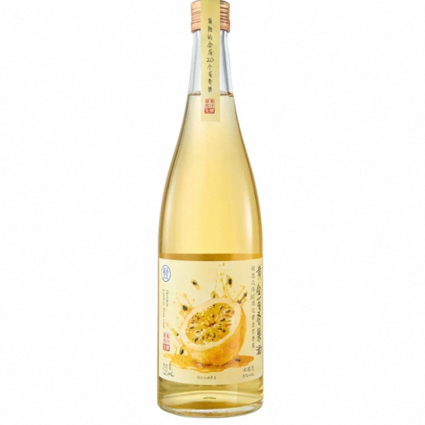 盒马  黄金百香果酒720ml湖北黄金百香果榨汁发酵果酸明亮甜感足