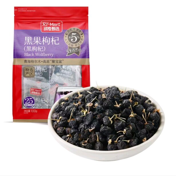大润发长沙代购RT-Mart黑枸杞100g(4g*25袋)