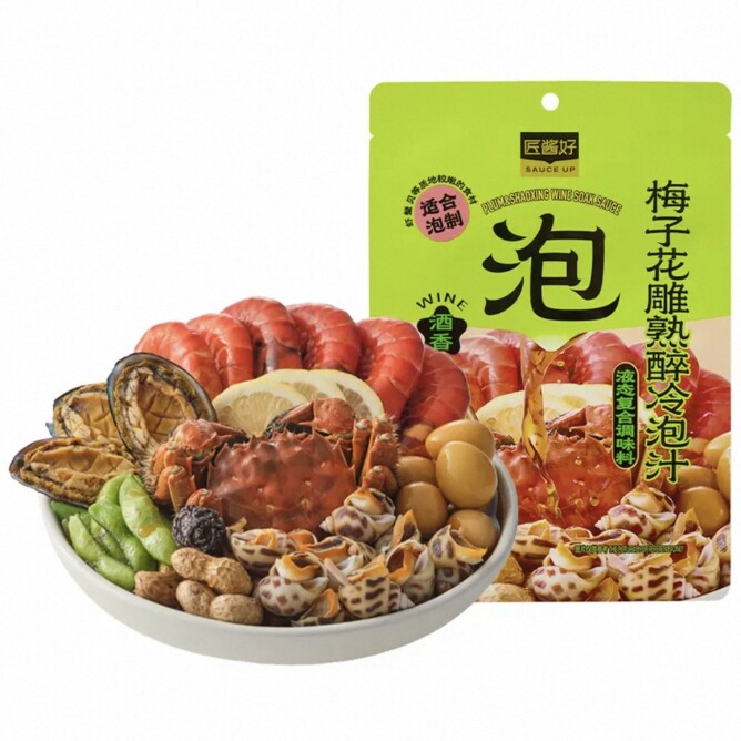 盒马匠酱好梅子花雕熟醉冷泡汁300g海派本帮熟醉冷泡汁包邮