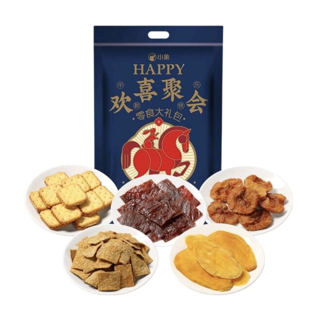 小象超市代购小象欢乐聚会零食大礼包742g