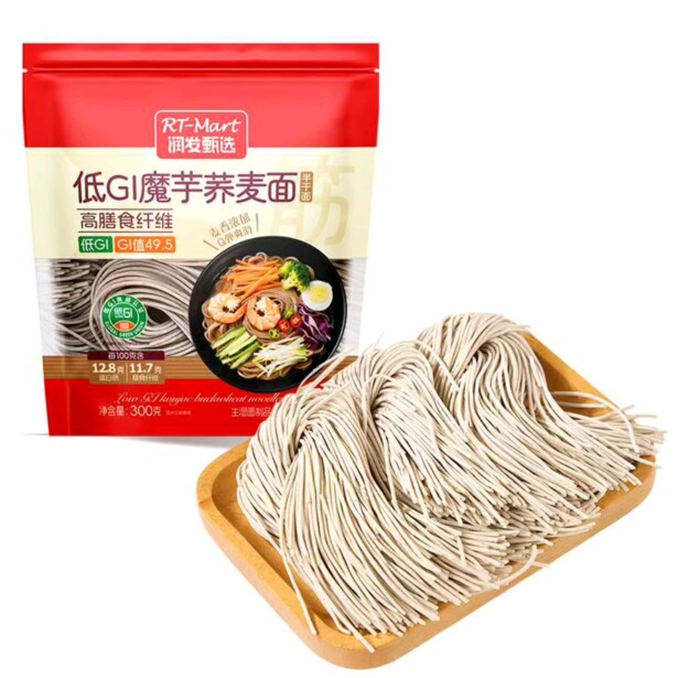大润发长沙代购RT-Mart低GI魔芋荞麦面300g